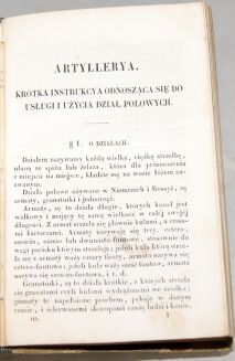 REGULAMIN PIECHOTY, KAWALERYI I ARTYLERYI oraz Instrukcya dla powstańca i służbą obozową PARYŻ Martinet 1846 Liczne tablice - 7