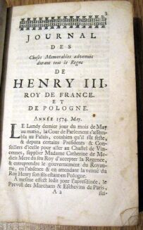RECUEIL DE DIVERSES PIECES servans a l'Histoire  de HENRY III [HENRYK III- KRÓL POLSKI I FRANCJI] wyd. 1663 OPRAWA - 6