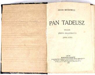 MICKIEWICZ - PAN TADEUSZ Lwów-Warszawa-Kraków 1921 - 3