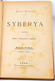 KENNAN- SYBERYA T.1-3 [komplet] wyd. Lwów 1895r., oprawa Żenczykowski - 7
