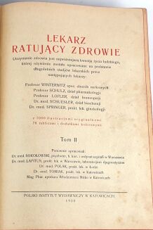 SPRINGER- LEKARZ RATUJĄCY ZDROWIE t. I-II - OPRAWA WYDAWNICZA - 12