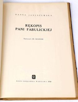 JANUSZEWSKA- RĘKOPIS PANI FABULICKIEJ il. Szancer - 4