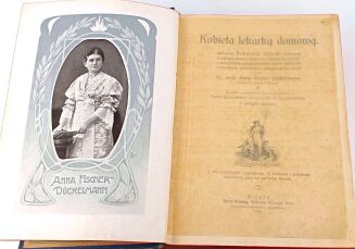 FISCHER-DÜCKELMANN - KOBIETA LEKARKĄ DOMOWĄ wyd. 1908r. secesyjna oprawa - 5