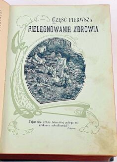 FISCHER-DÜCKELMANN - KOBIETA LEKARKĄ DOMOWĄ wyd. 1908r. secesyjna oprawa - 7