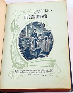 FISCHER-DÜCKELMANN - KOBIETA LEKARKĄ DOMOWĄ wyd. 1908r. secesyjna oprawa - 17