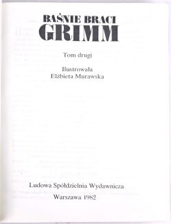 BAŚNIE BRACI GRIMM t.I-II piękne ilustracje - 5