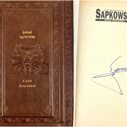 SAPKOWSKI- WIEDŹMIN. CZAS POGARDY Autograf Autora I wyd. OPRAWA
