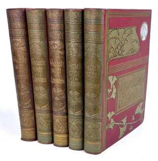 KREMER- WSZECHŚWIAT I CZŁOWIEK wyd. 1905r. t.1-5 [komplet w 5 wol.] setki ilustracji, piękny stan - 4