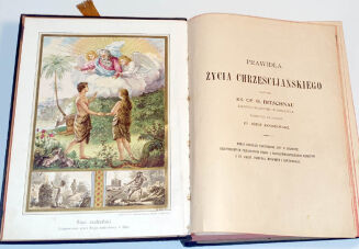 PRAWIDŁA ŻYCIA CHRZEŚCIJAŃSKIEGO DLA KAŻDEGO WIEKU I STANU wyd. 1911r. OPRAWA - 2