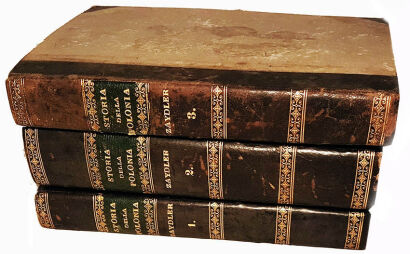 ZAYDLER- STORIA DELLA POLONIA wyd.1831 t.1-2 + atlas z rycinami 