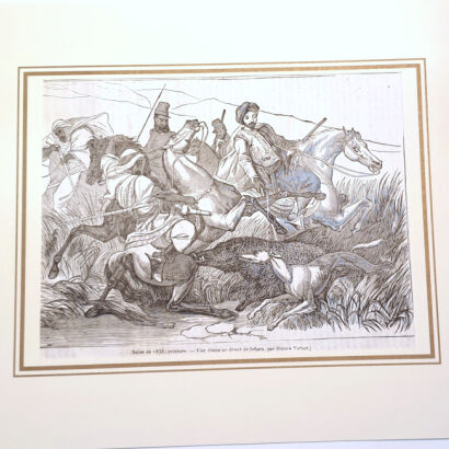 MYŚLISTWO, POLOWANIE drzeworyt