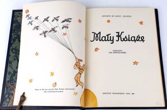 ANTOINE DE SAINT-EXUPERY - MAŁY KSIĄŻĘ wyd.1967r. skórzana oprawa artystyczna - 6