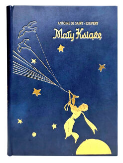 ANTOINE DE SAINT-EXUPERY - MAŁY KSIĄŻĘ wyd.1967r. skórzana oprawa artystyczna - 2