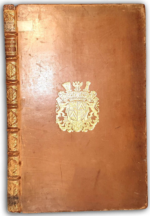 ZAWACKI - PROCESSUS IUDICIARIUS REGNI POLONIAE wyd. 1619 superexlibris Henryka Bruhla