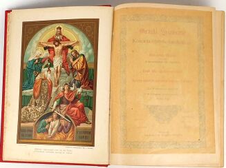 BAYERLE - OBRAZKI ŚWIĄTECZNE KOŚCIOŁA RZYMSKO-KATOLICKIEGO 1898, efektowna oprawa - 4