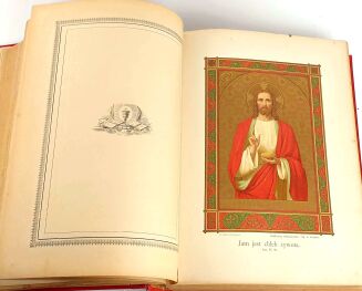 BAYERLE - OBRAZKI ŚWIĄTECZNE KOŚCIOŁA RZYMSKO-KATOLICKIEGO 1898, efektowna oprawa - 8