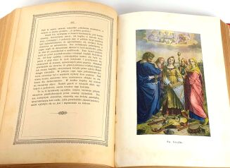 BAYERLE - OBRAZKI ŚWIĄTECZNE KOŚCIOŁA RZYMSKO-KATOLICKIEGO 1898, efektowna oprawa - 10