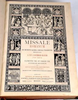 [MSZAŁ RZYMSKI] MISSALE ROMANUM EX DECRETO SACROSANCTI CONCILII TRIDENTINI 1875 oprawa - 5