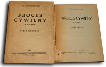 MISZEWSKI - PROCES CYWILNY 1-2 wyd.1946r.