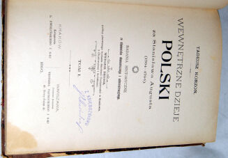 KORZON- WEWNETRZNE DZIEJE POLSKI ZA ST. AUGUSTA wyd. 1987r. t. I-VI [komplet] półskórek - 5