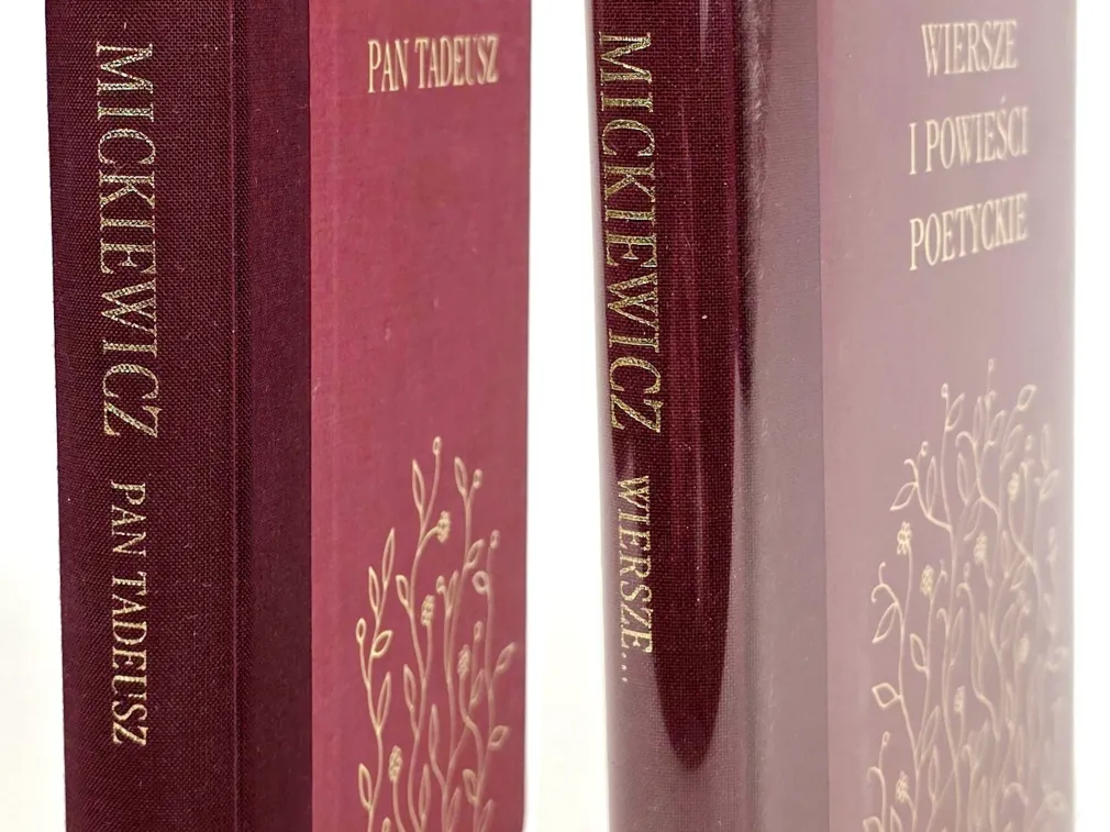 MICKIEWICZ - PAN TADEUSZ, WIERSZE złota oprawa