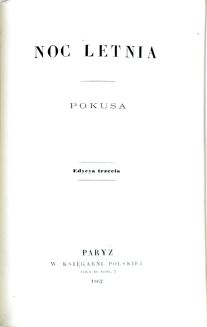 KRASIŃSKI- POEZYE. Zbiór paryskich wadań 1862-3 - 5