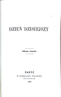 KRASIŃSKI- POEZYE. Zbiór paryskich wadań 1862-3 - 6
