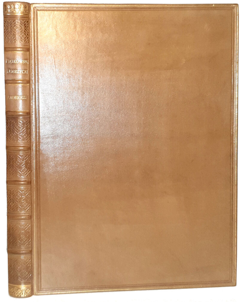 PIĄTKOWSKI, DOBRZYCKI - ANDRIOLLI W SZTUCE I ŻYCIU SPOŁECZNEM.  278 rysunków w tekście, skóra