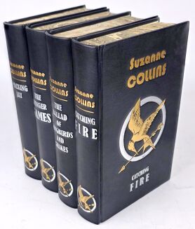 Suzanne Collins - The Hunger Games Series. Leatherbound Set: Limited Edition, Signed & Numbered - 2