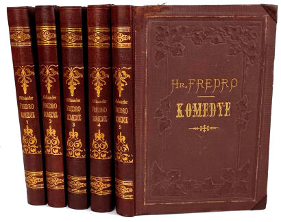 FREDRO- KOMEDYE t.1-5 komplet wyd. 1871