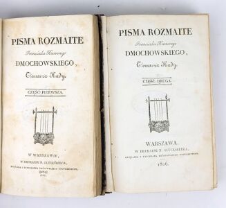 DMOCHOWSKI - PISMA ROZMAITE... tłomacza Iliady, cz. 1-2 [komplet], Warszawa 1826 - 3