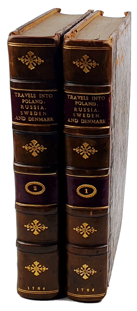 COXE- TRAVELS INTO POLAND, RUSSIA, SWEDEN, AND DENMARK t.1-2 [komplet w 2 wol.] wyd. 1784 