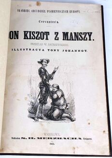 CERVANTES- DON KISZOT Z MANSZY 1855  ilustr. - 3