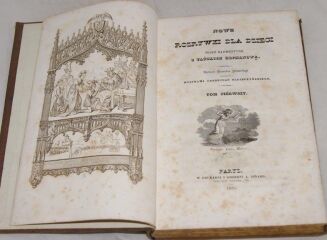 KLEMENTYNA Z TAŃSKICH HOFMANOWA - NOWE ROZRYWKI DLA DZIECI Tom I-II TABLICE Paryż 1834r. Prowieniencja - 4