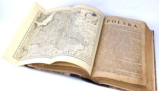 ŁUBIEŃSKI - SWIAT WE WSZYSTKICH SWOICH CZĘSCIACH WIĘKSZYCH I MNIEYSZYCH, TO IEST: W EUROPIE, AZYI, AFFRYCE Y AMERYCE, W MONARCHIACH, KROLESTWACH, XIĘSTWACH. Wrocław 1740 - 10