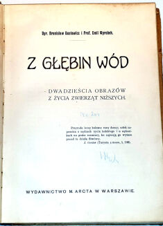 GUSTAWICZ - Z GŁĘBIN WÓD wyd. 1914 barwne chromolitografie - 2