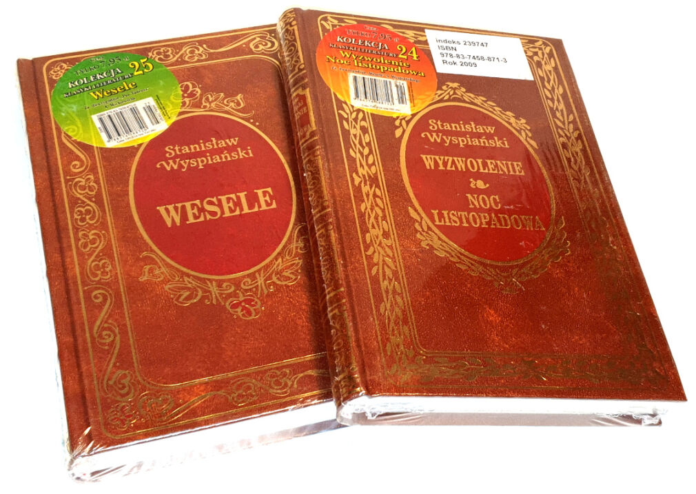 STANISŁAW WYSPIAŃSKI - WESELE; WYZWOLENIE. NOC LISTOPADOWA złota oprawa