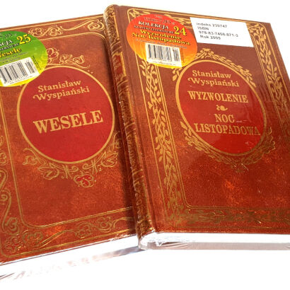 STANISŁAW WYSPIAŃSKI - WESELE; WYZWOLENIE. NOC LISTOPADOWA złota oprawa