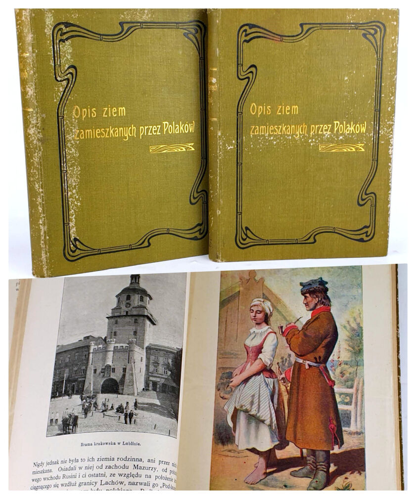 CZECHOWSKI; GLOGER - OPIS ZIEM ZAMIESZKANYCH PRZEZ POLAKÓW wyd. 1904r. .T. 1-2  [komplet]