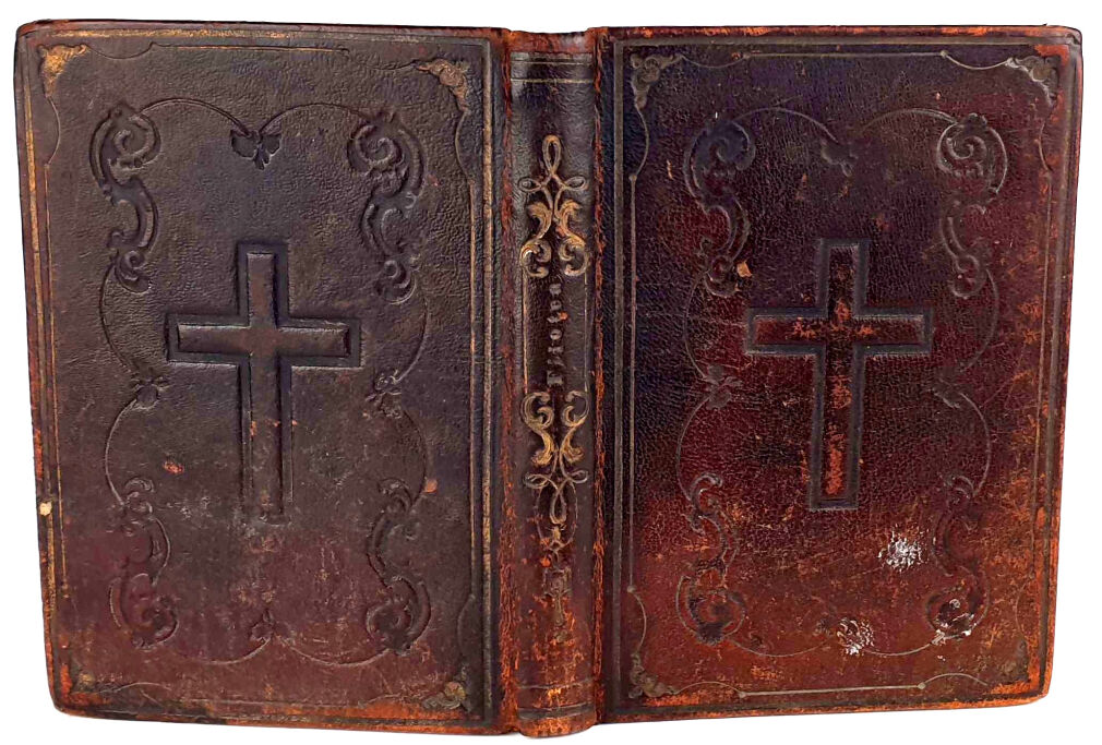 FILOTEA czyli DROGA DO ŻYCIA POBOŻNEGO ŚWIĘTEGO FRANCISZKA SALEZEGO 1859 oprawa skóra z epoki