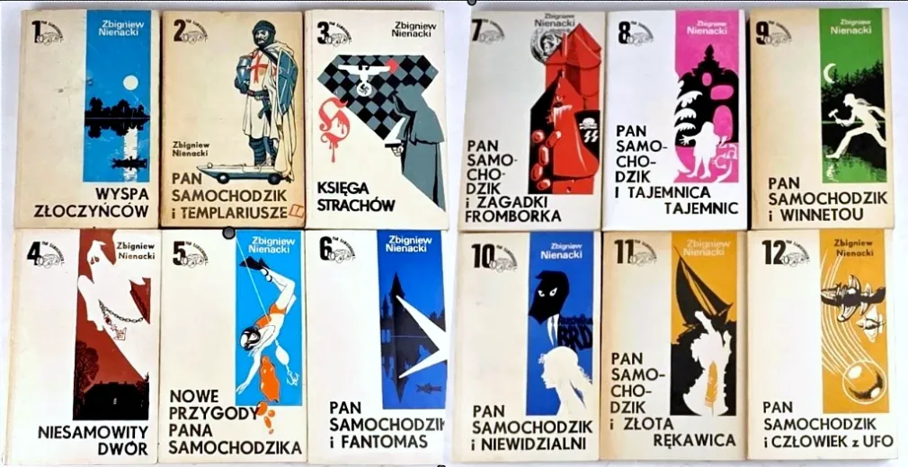 NIENACKI- PAN SAMOCHODZIK t. I-XII komplet BIAŁA SERIA