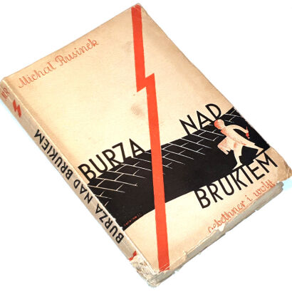 RUSINEK- BURZA NAD BRUKIEM wyd. 1932 autograf