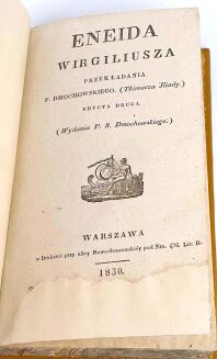 WERGILIUSZ- ENEIDA WIRGILIUSZA  1830r. - 6