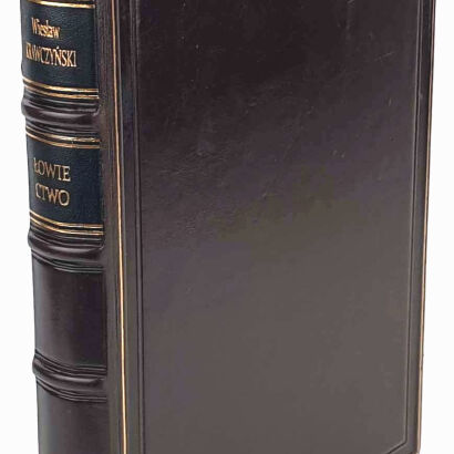 KRAWCZYŃSKI- ŁOWIECTWO Przewodnik dla leśników zawodowych i amatorów myśliwych 1924, oprawa luksusowa skóra