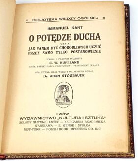 KANT - O POTĘDZE DUCHA wyd.1 - 6