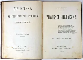 SŁOWACKI - POWIEŚCI POETYCZNE 1874. Pierwsze wdynia na ziemiach pol. - 3