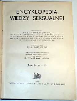 MARCUSE; HIGIER- ENCYKLOPEDIA WIEDZY SEKSUALNEJ t.1-4 [komplet w 4 wol.] wyd.1937 - 3