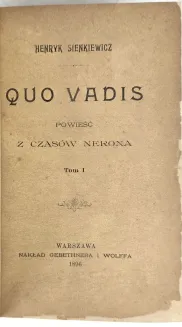 SIENKIEWICZ - QUO VADIS wydanie 1 z 1896r. - 5