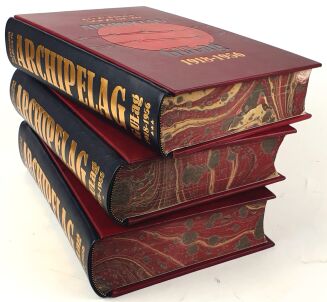SOLZENICYN - ARCHIPELAG GULAG / THE GULAG ARCHIPELAGO. First Polish edition, luxury leather. - 4