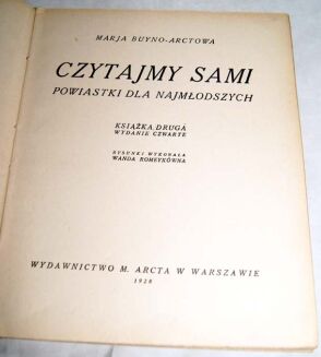 BUZNO-ARCTOWA- CZYTAJMY SAMI Książka druga wyd. 1927  - 2